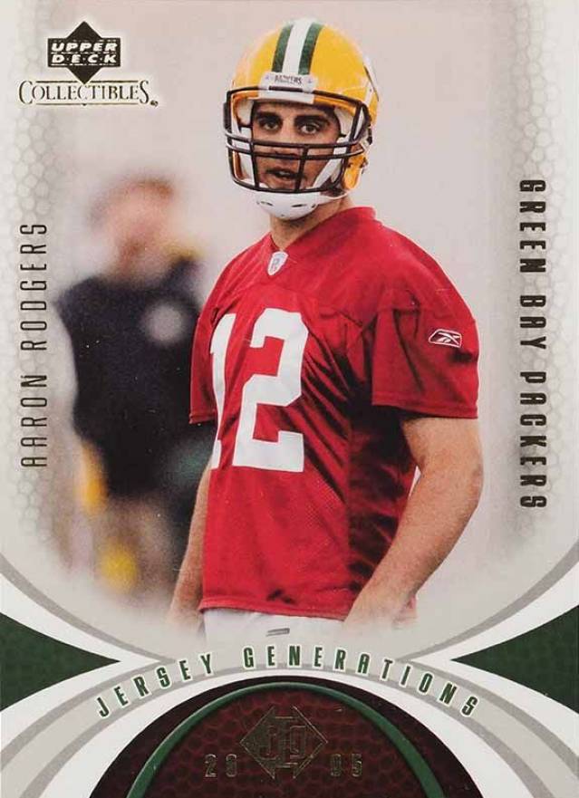 2005 Upper Deck Mini Jersey Collection Aaron Rodgers #72 Football Card