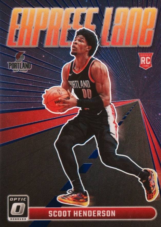 2023 Panini Donruss Optic Express Lane Scoot Henderson #14 Basketball Card