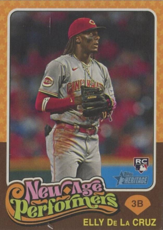 2024 Topps Heritage Mini New Age Performers Elly de La Cruz #NAP27 Baseball Card