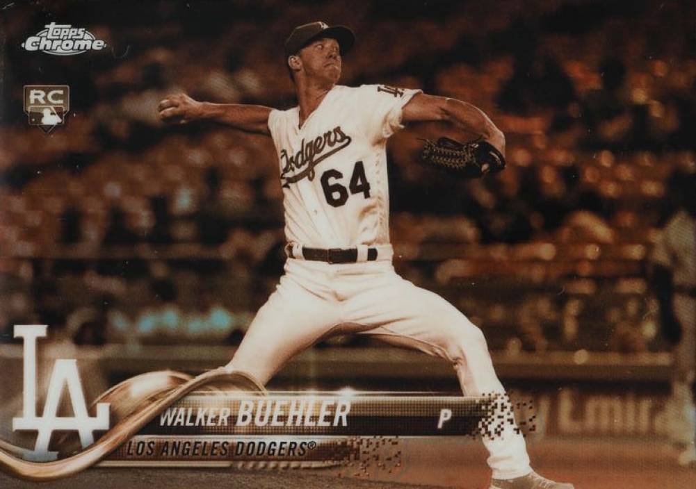 2018 Topps Chrome Walker Buehler #71 Baseball Card