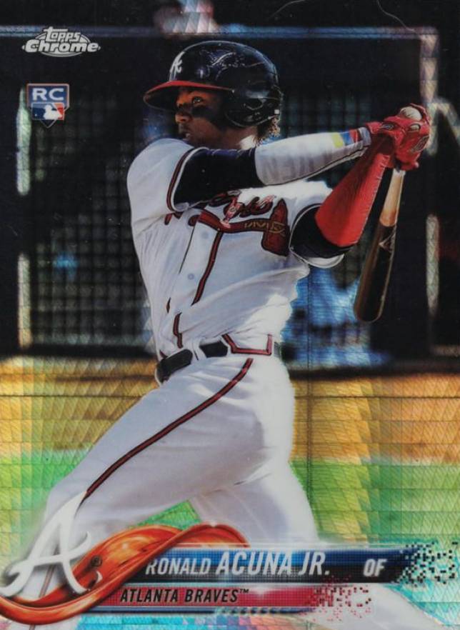 2018 Topps Chrome Ronald Acuna Jr. #193 Baseball Card