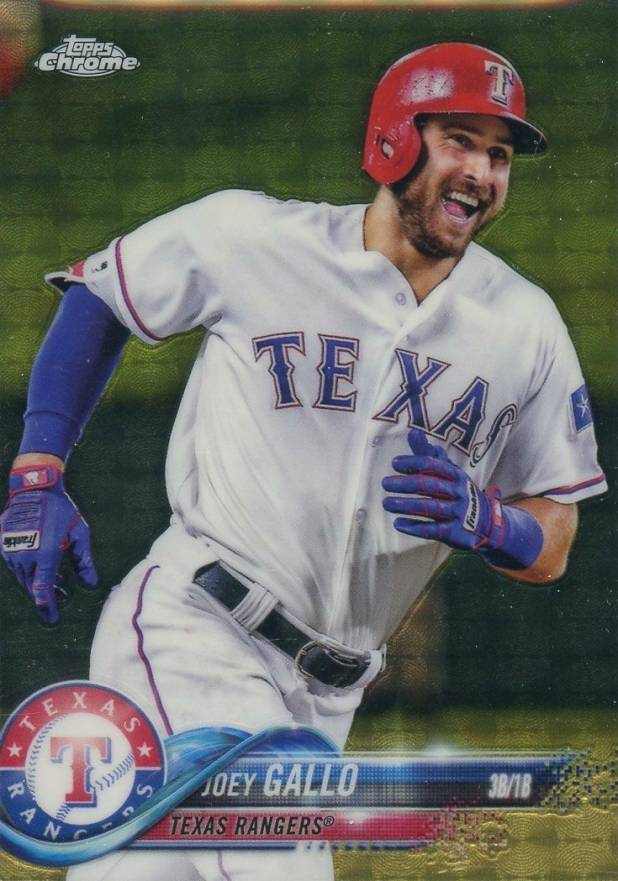 2018 Topps Chrome Joey Gallo #108 Baseball Card