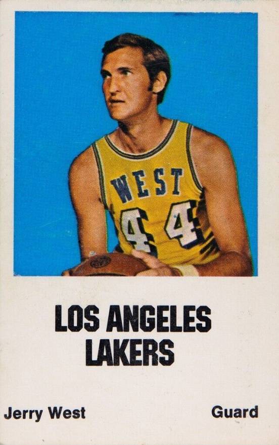1972 Comspec Jerry West # Basketball Card