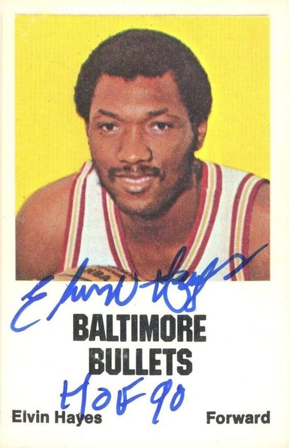 1972 Comspec Elvin Hayes # Basketball Card