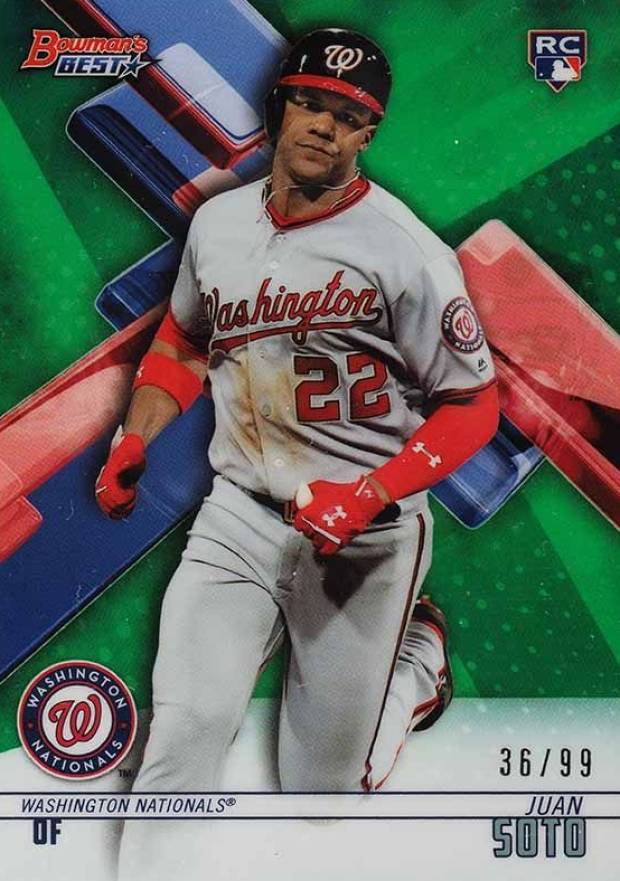 2018 Bowman's Best Juan Soto #29 Baseball Card