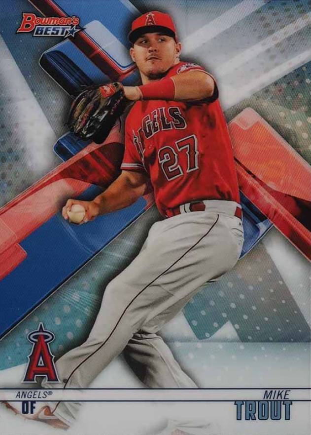 2018 Bowman's Best Mike Trout #65 Baseball Card