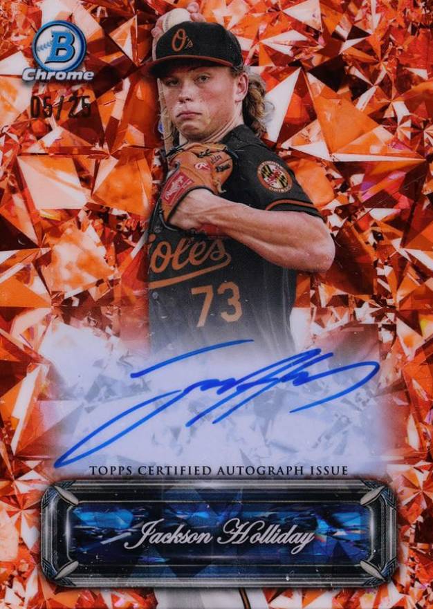 2024 Bowman Sapphire Edition Sapphire Selections Autographs Jackson Holliday #JH Baseball Card