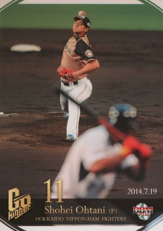 2016 BBM Shohei Ohtani & Shintaro Fujinami Go Higher Shohei Ohtani #10 Baseball Card