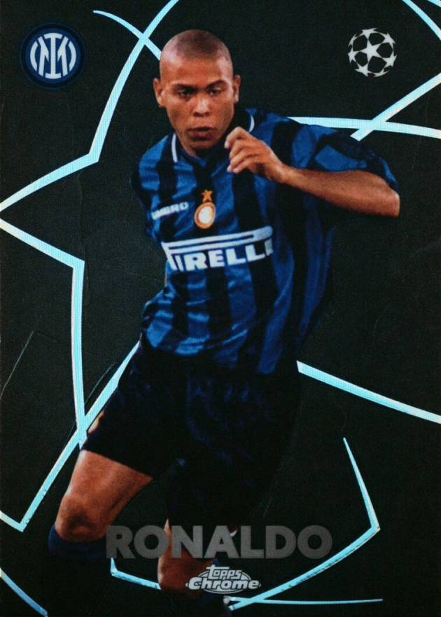 2023 Topps Chrome UEFA Club Competitions Shadow Etch Ronaldo #BE2 Soccer Card