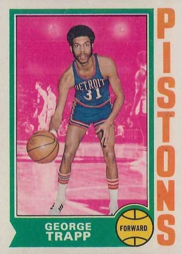 1974 Topps George Trapp #76 Basketball Card