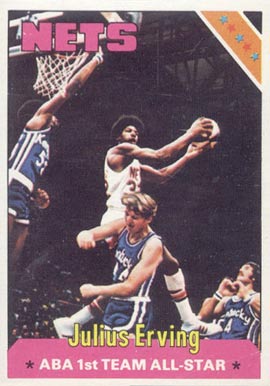 1975 Topps Julius Erving #300 Basketball Card