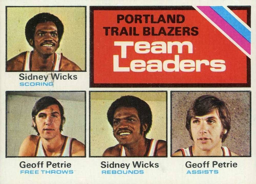 1975 Topps Portland Trail Blazers Team Leaders #131 Basketball Card