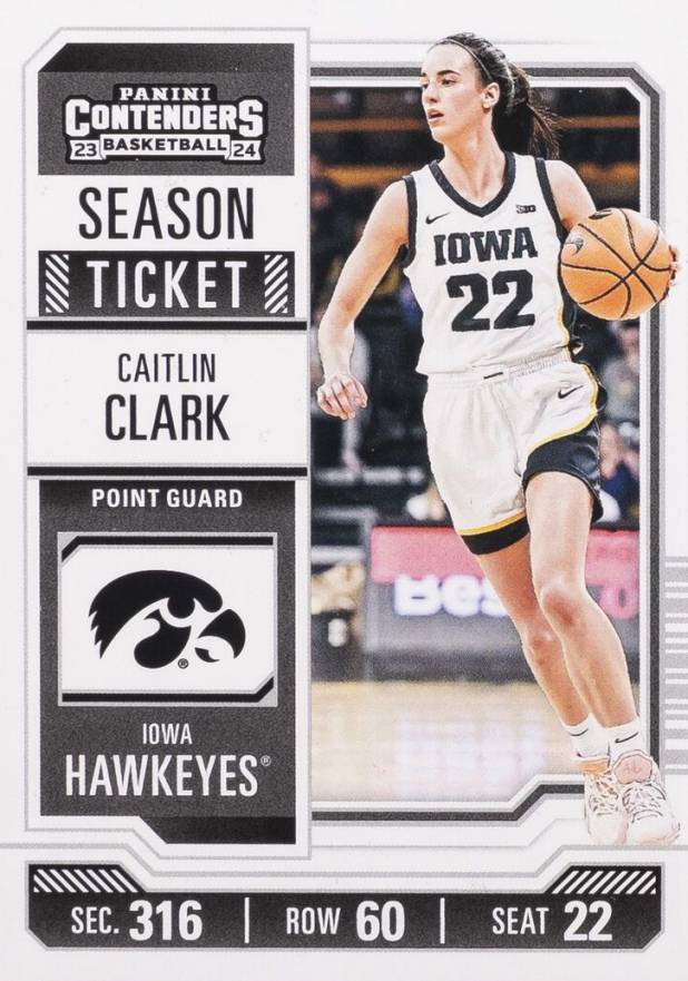 2024 Panini Caitlin Clark Collection College Contenders Caitlin Clark #CC3 Basketball Card