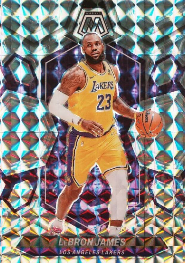 2023 Panini Mosaic LeBron James #92 Basketball Card