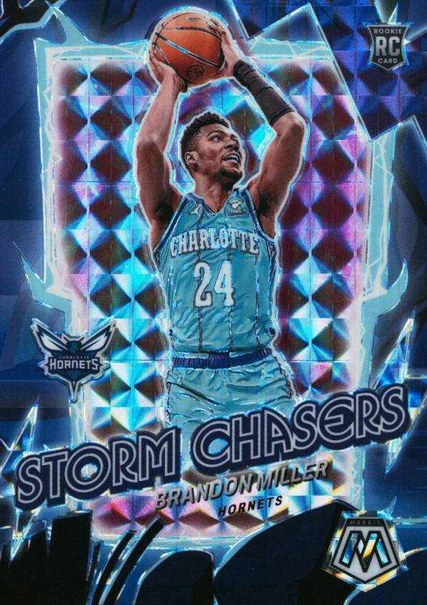 2023 Panini Mosaic Storm Chasers Brandon Miller #14 Basketball Card