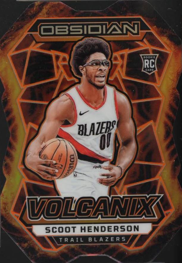 2023 Panini Obsidian Volcanix Scoot Henderson #23 Basketball Card