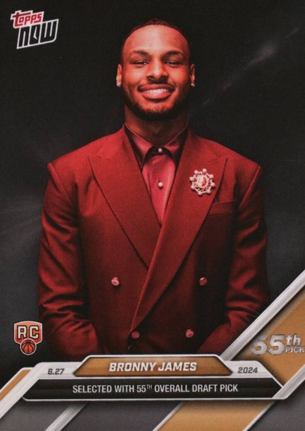 2024 Topps Now Draft Bronny James #D9 Basketball Card