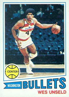 1977 Topps Wes Unseld #75 Basketball Card