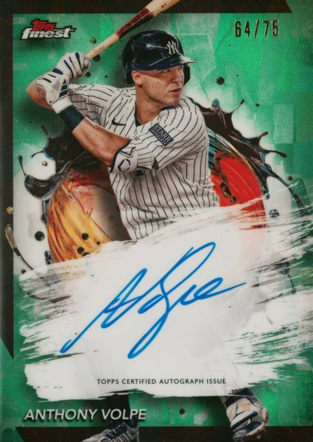 2024 Topps Finest Finest Autographs Anthony Volpe #FAAV Baseball Card