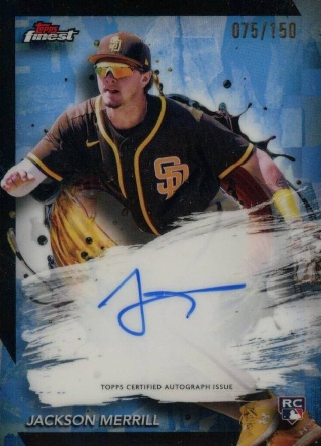 2024 Topps Finest Finest Autographs Jackson Merrill #FAJM Baseball Card