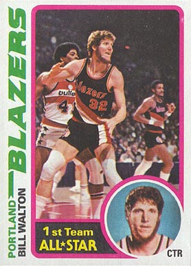 1978 Topps Bill Walton #1 Basketball Card