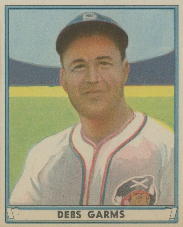 1941 Play Ball Paper Hand-Cut Debs Garms #11 Baseball Card