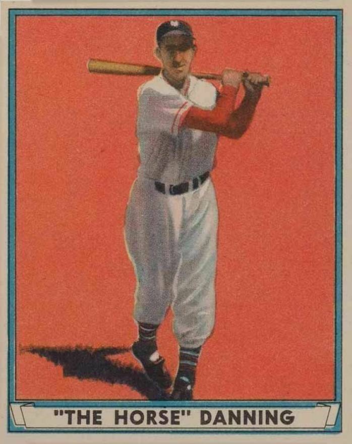 1941 Play Ball Paper Hand-Cut "The Horse" Danning #7 Baseball Card