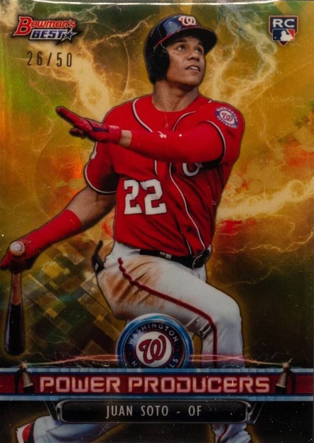 2018 Bowman's Best Power Producers  Juan Soto #PPJS Baseball Card