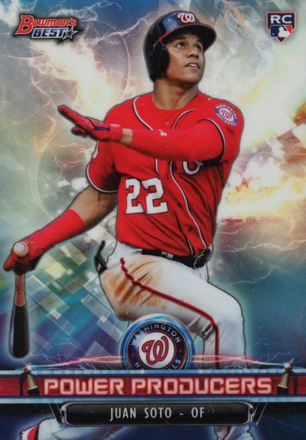 2018 Bowman's Best Power Producers  Juan Soto #PPJS Baseball Card