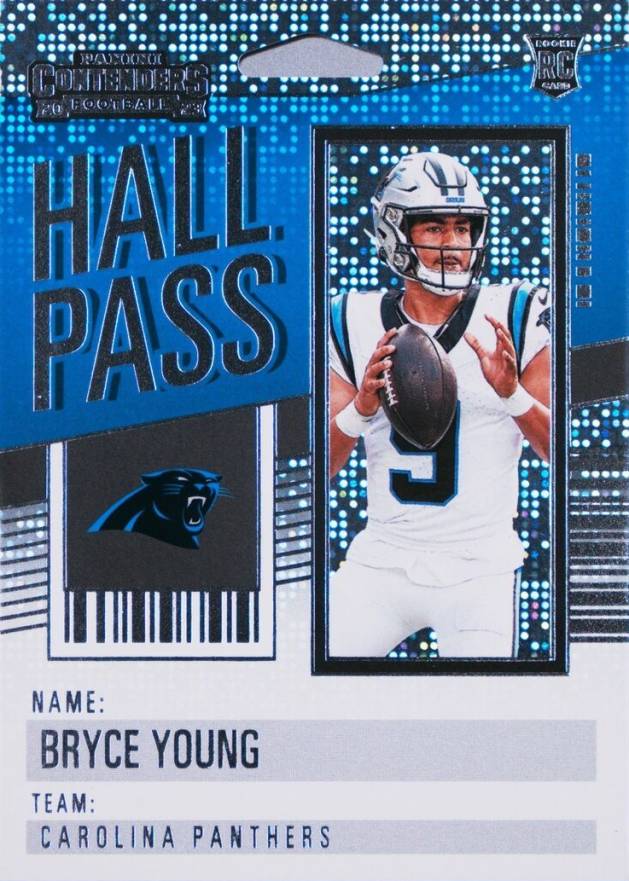 2023 Panini Contenders Hall Pass Bryce Young #23 Football Card