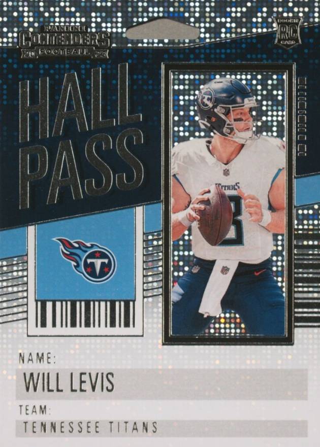 2023 Panini Contenders Hall Pass Will Levis #25 Football Card