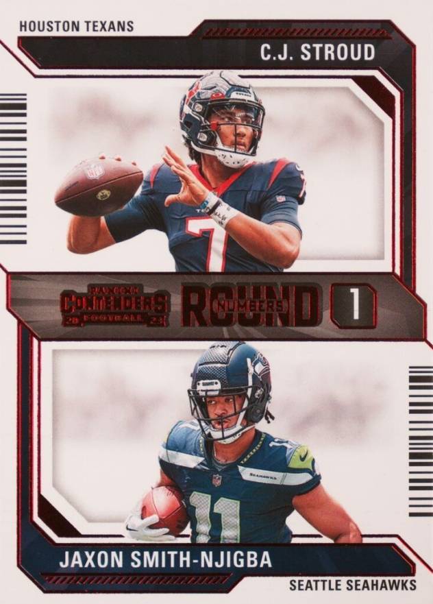 2023 Panini Contenders Round Numbers CJ Stroud/Jaxon Smith-Njigba #4 Football Card