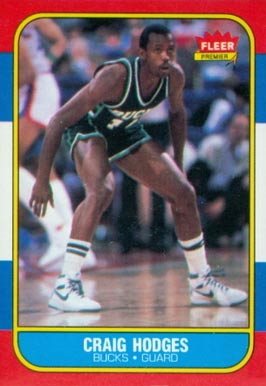 1986 Fleer Craig Hodges #47 Basketball Card