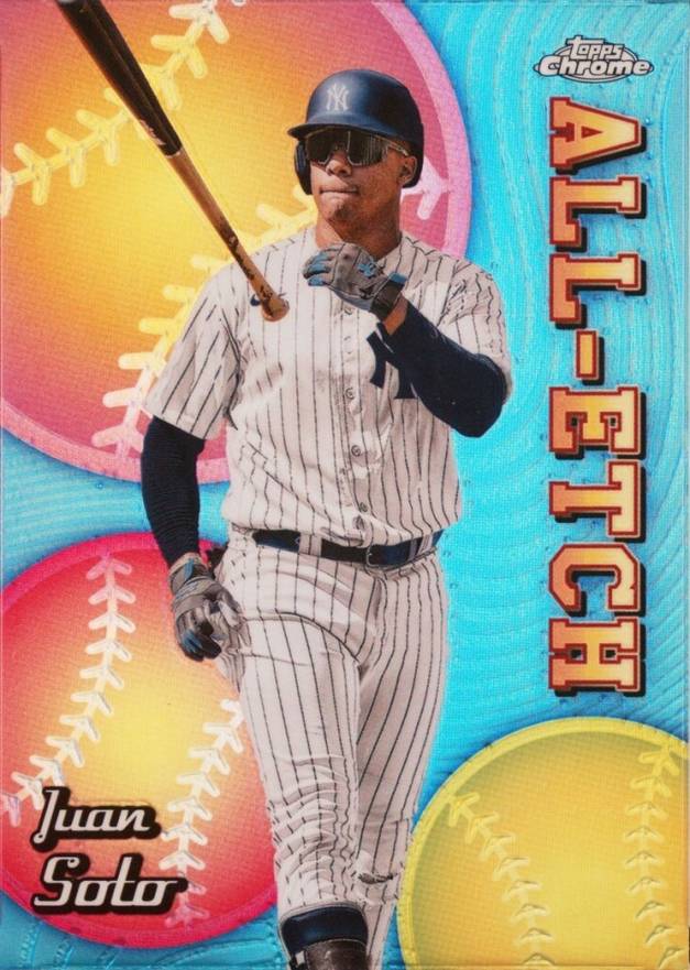 2024 Topps Chrome Chrome All Etch Juan Soto #CAE14 Baseball Card