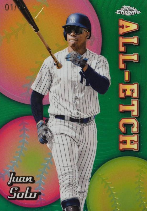 2024 Topps Chrome Chrome All Etch Juan Soto #CAE14 Baseball Card