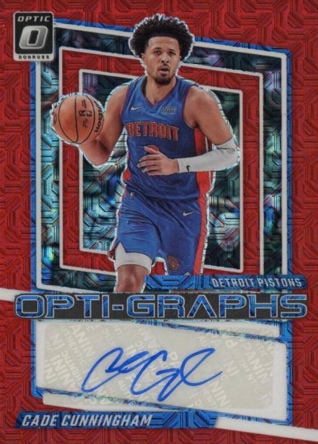 2023 Panini Donruss Optic Opti-Graphs Cade Cunningham #OGCAD Basketball Card