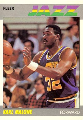 1987 Fleer Karl Malone #68 Basketball Card