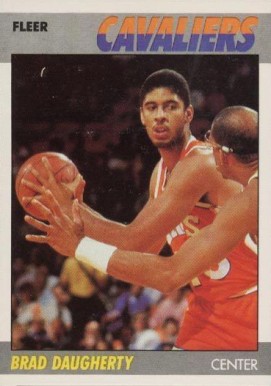1987 Fleer Brad Daugherty #25 Basketball Card