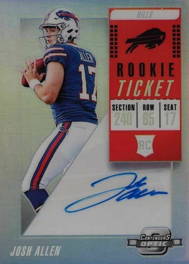 2018 Panini Contenders Optic Josh Allen #105 Football Card