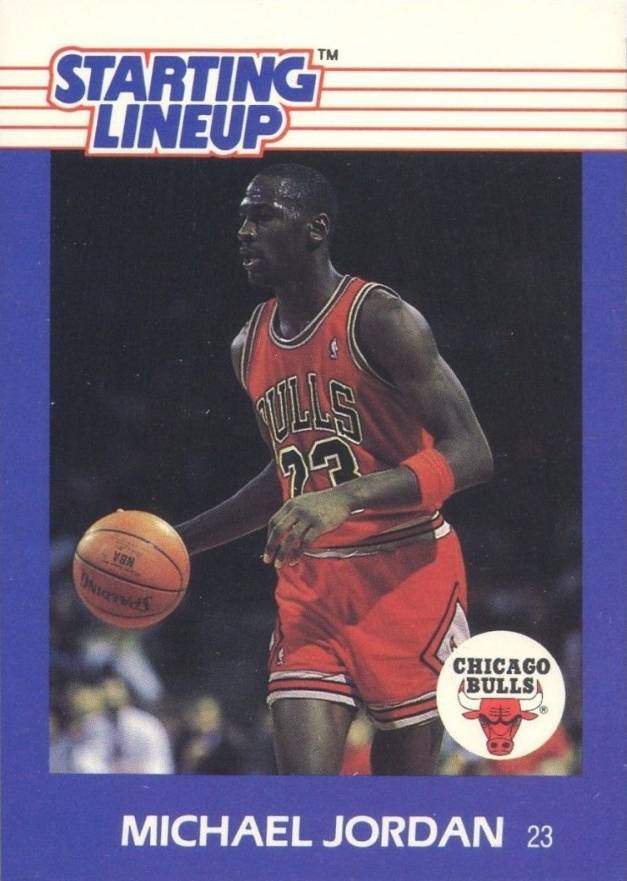 1988 Kenner Starting Lineup Michael Jordan # Basketball Card