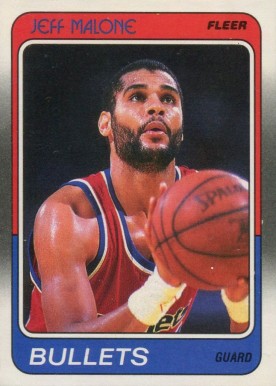 1988 Fleer Jeff Malone #117 Basketball Card