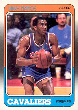 1988 Fleer Larry Nance #24 Basketball Card