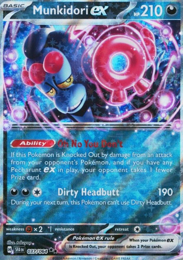 2024 Pokemon Sfa EN-Shrouded Fable Munkidori EX #037 TCG Card