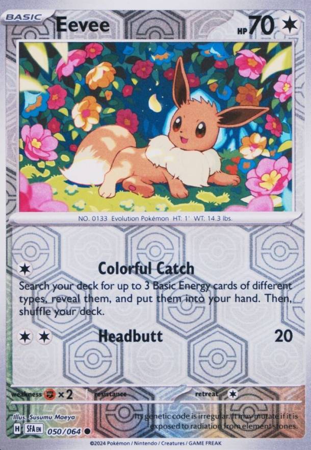 2024 Pokemon Sfa EN-Shrouded Fable Eevee #050 TCG Card