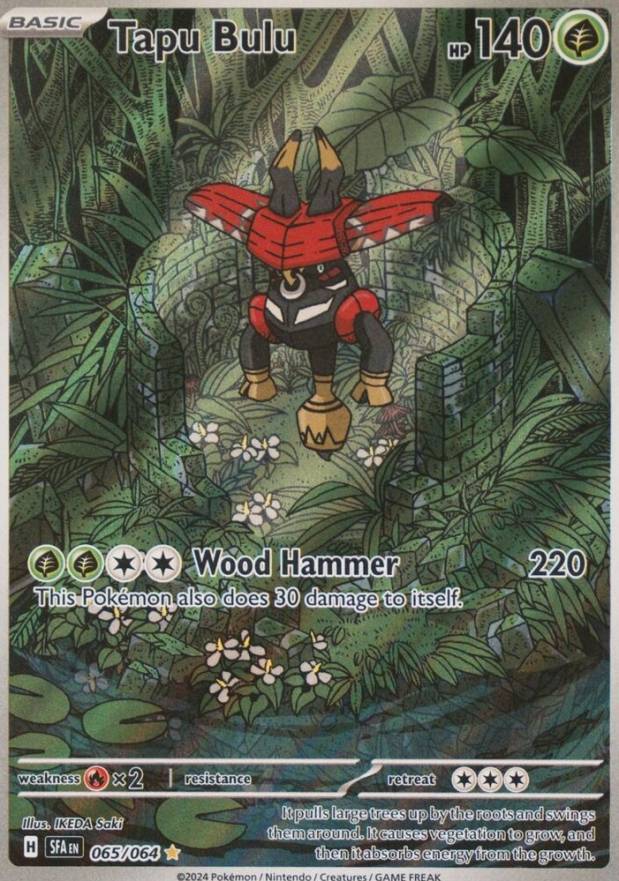 2024 Pokemon Sfa EN-Shrouded Fable Tapu Bulu #065 TCG Card