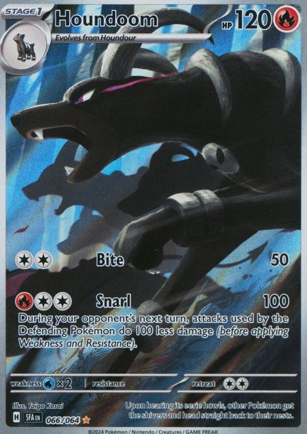 2024 Pokemon Sfa EN-Shrouded Fable Houndoom #066 TCG Card