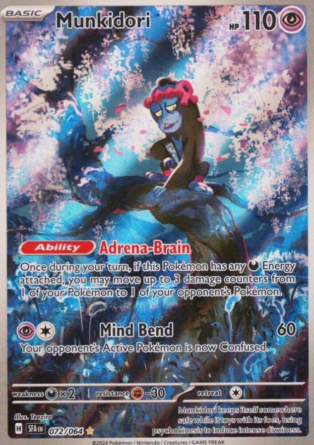 2024 Pokemon Sfa EN-Shrouded Fable Munkidori #072 TCG Card