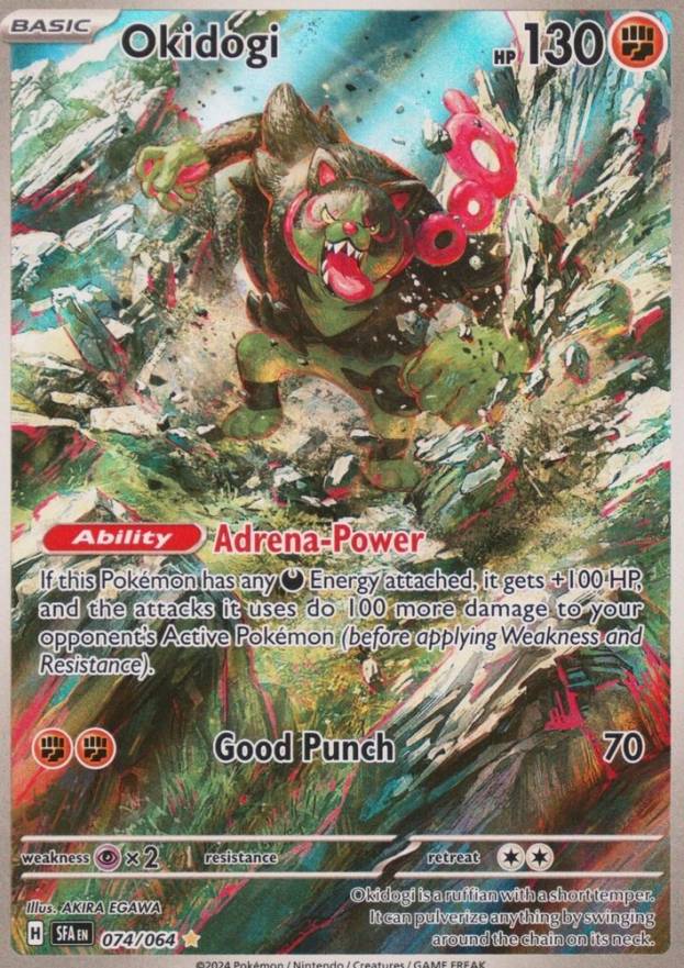 2024 Pokemon Sfa EN-Shrouded Fable Okidogi #074 TCG Card