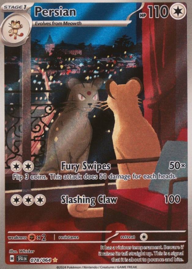 2024 Pokemon Sfa EN-Shrouded Fable Persian #078 TCG Card