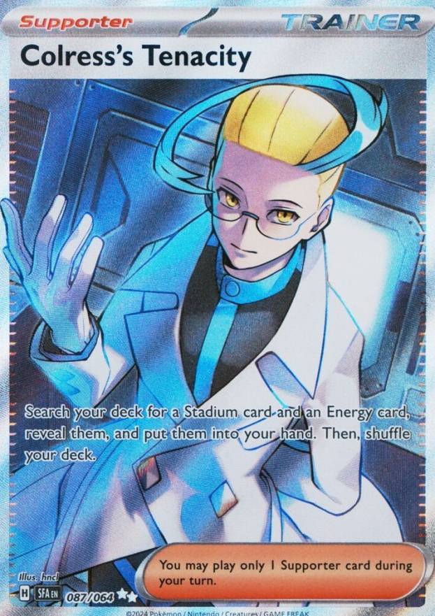 2024 Pokemon Sfa EN-Shrouded Fable Colress's Tenacity #087 TCG Card